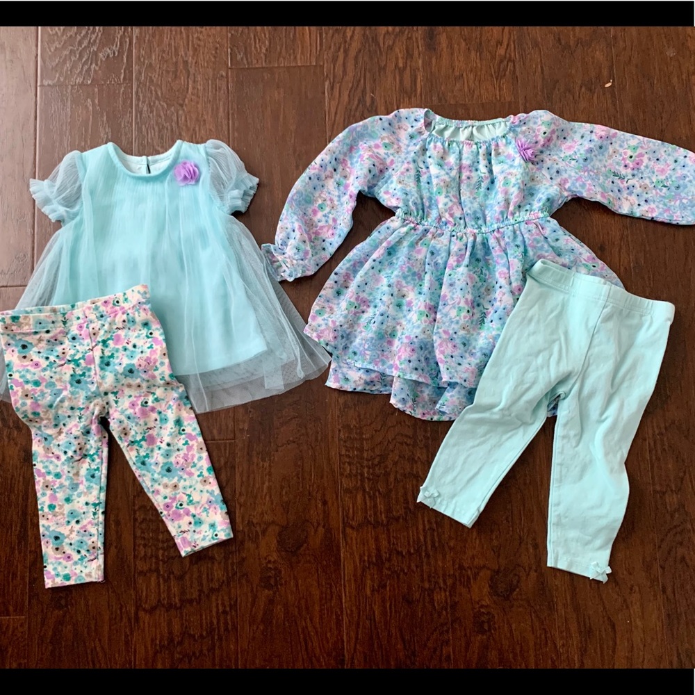 9 MO Baby Girl Spring Bundle - 2 Outfits